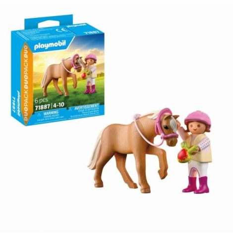 Playmobil - Set 2 figurine fetita cu ponei - imagine 7